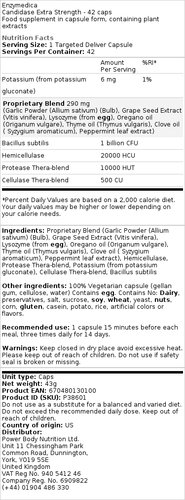 Candidase Extra Strength - 42 kapsler - Billede 2