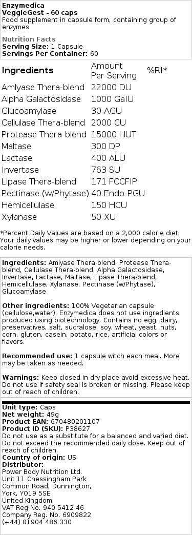 VeggieGest - 60 kapsler - Billede 2