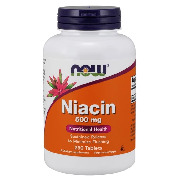 NOW Foods - Niacin 500mg - 250 tablets