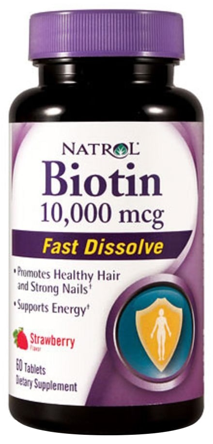 Biotin Fast Dissolve, 10000mcg (jordbær) - 60 tabs - Billede 3