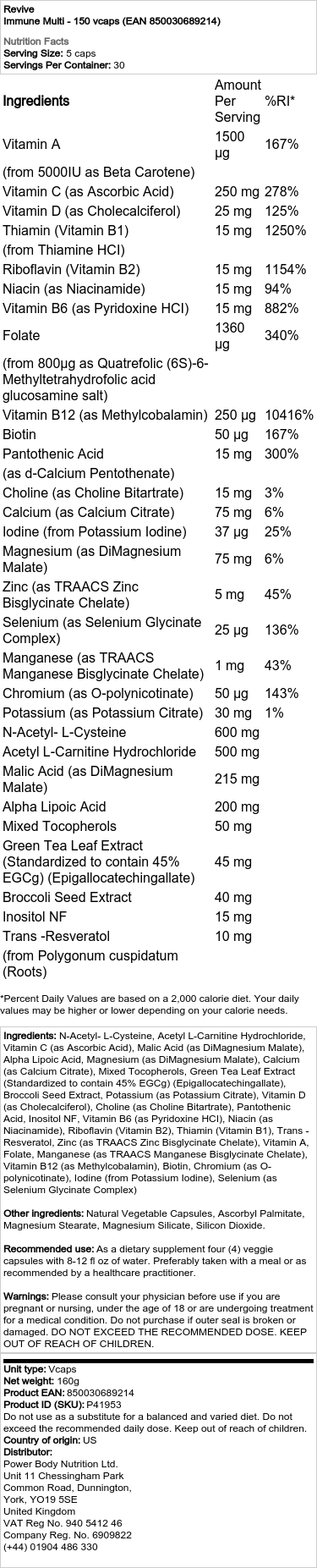 Immun Multi - 150 kapsler - Billede 2