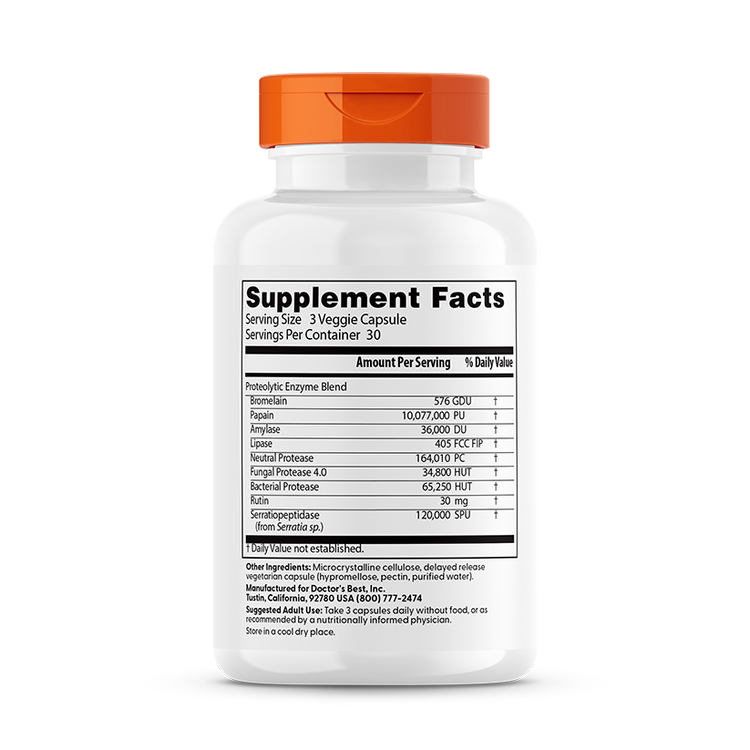 Proteolytiske enzymer - 90 vcaps - Billede 2