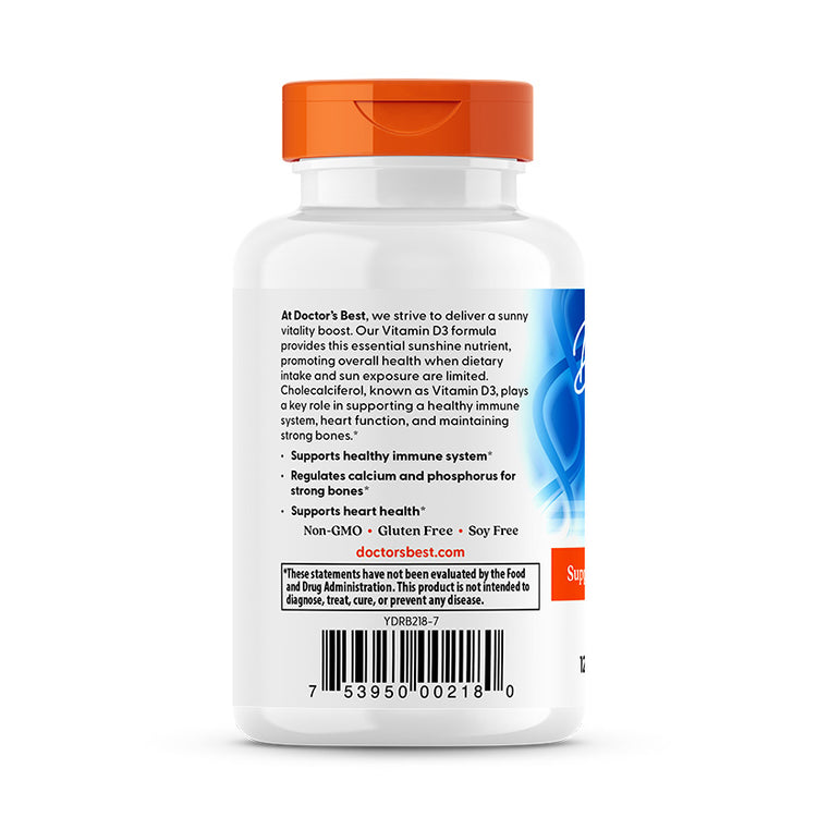 D3-vitamin, 5000 IE - 180 softgels - Billede 3