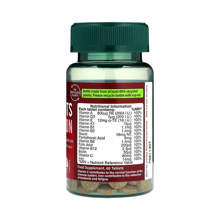 Holland & Barrett - Multivitaminer og Jern - 60 tabletter (EAN 5059604689468) - Billede 2