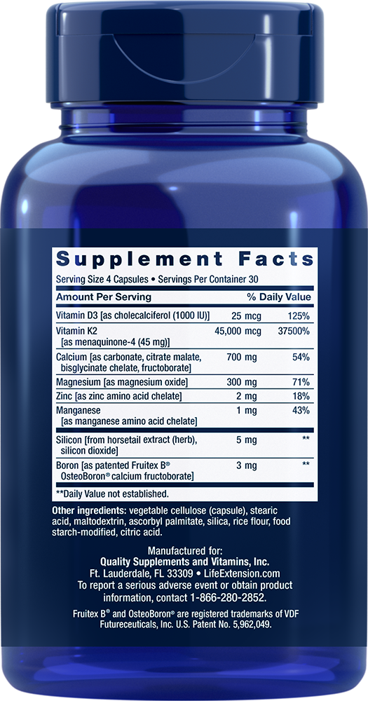 Bone Restore Elite med Superpotent K2 - 120 kapsler - Billede 2