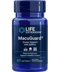 Life Extension - MacuGuard Øjenstøtte med safran - 60 bløde kapsler