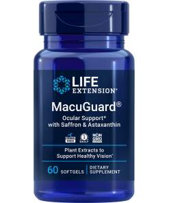 Life Extension - MacuGuard Øjenstøtte med safran & astaxanthin - 60 bløde kapsler