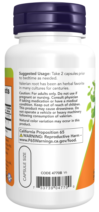 Valerianarod, 500 mg - 250 kapsler - Billede 3