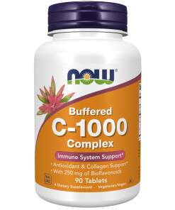 NOW Foods - Vitamin C-1000 Complex - Buffret med 250 mg Bioflavonoider - 90 tabletter