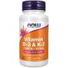 NOW Foods - Vitamin D-3 & K-2 - 120 kapsler