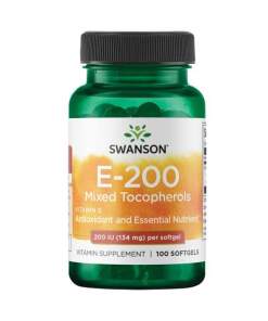 SWANSON E-vitamin blanding 200IU 100 kapsler