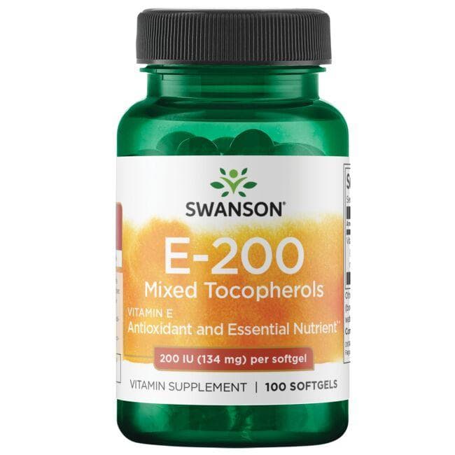 SWANSON E-vitamin blanding 200IU 100 kapsler