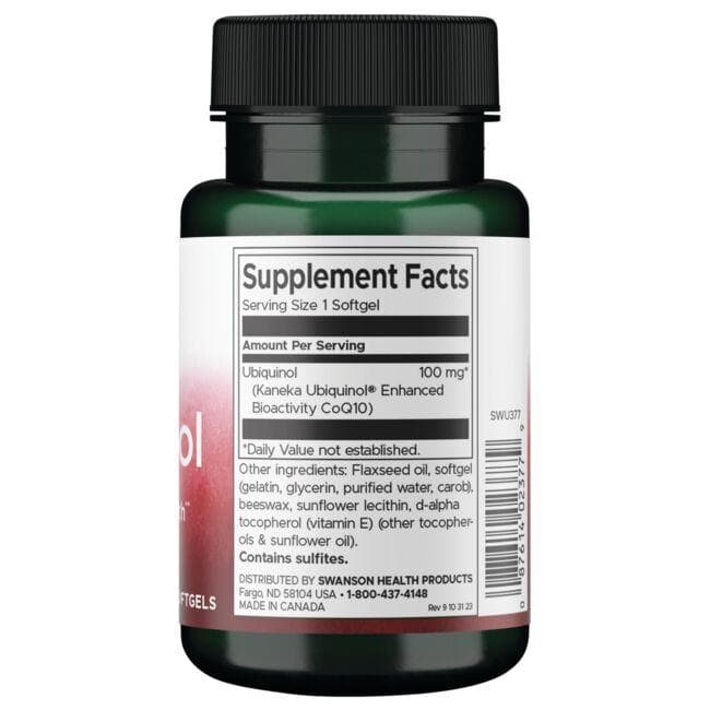 SWANSON Ubiquinol 100 mg 60 kapsler - Billede 2