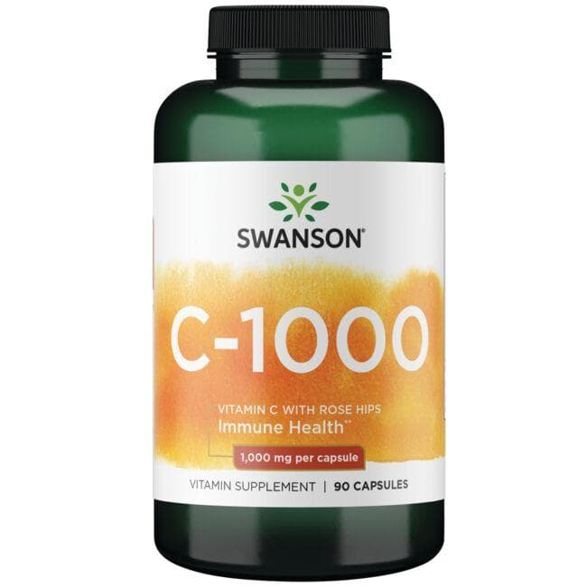 Swanson - C-vitamin med hybenekstrakt