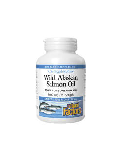 Natural Factors Wild Alaskan Salmon Oil (90 Softgels)
