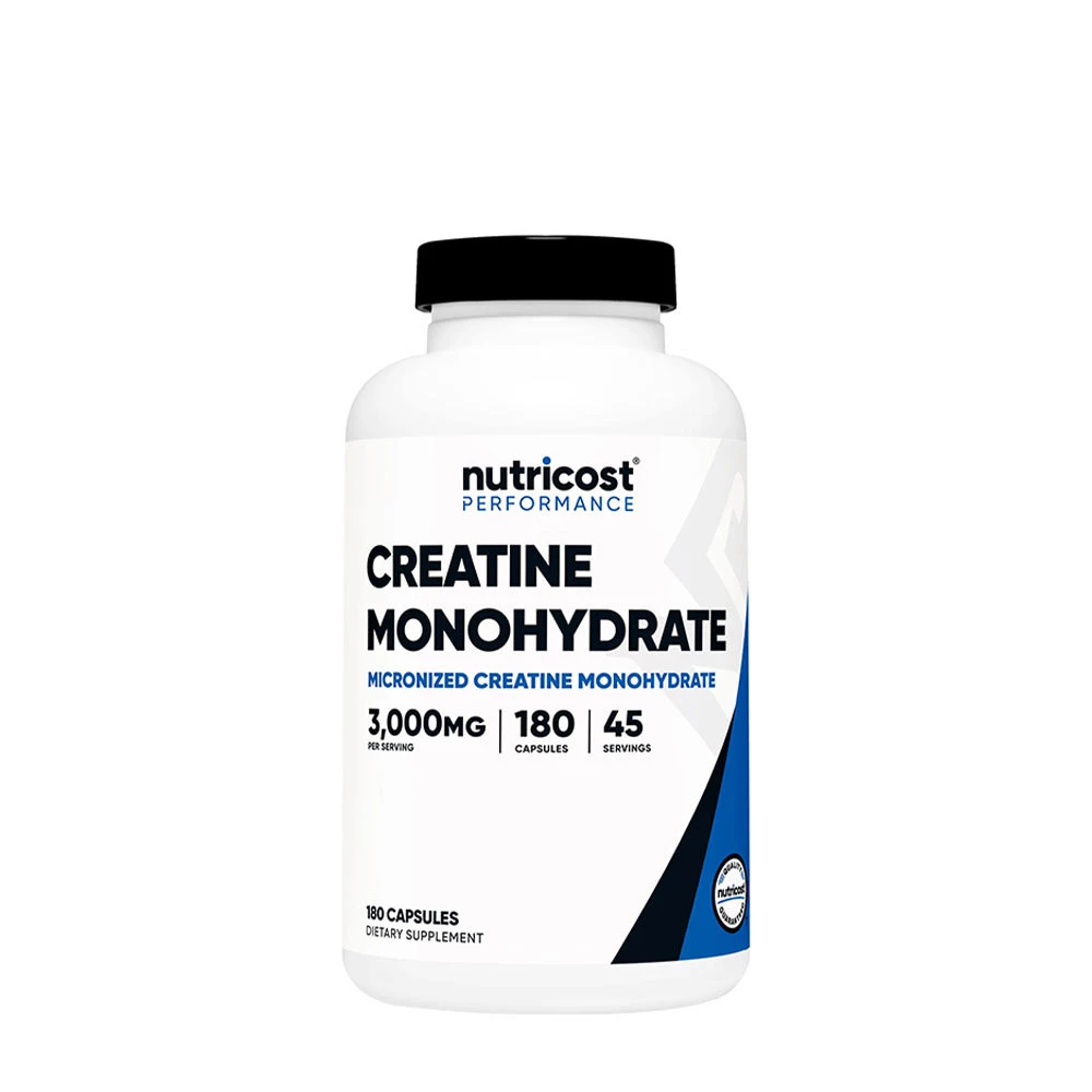 Nutricost Creatine Monohydrate Capsules (180 Capsules)