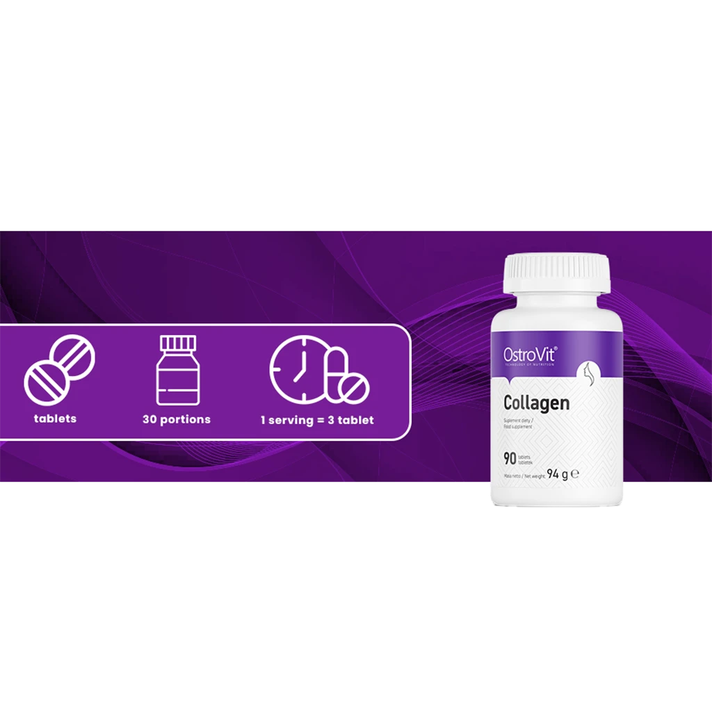 OstroVit - Kollagen 90 tabletter - Billede 2