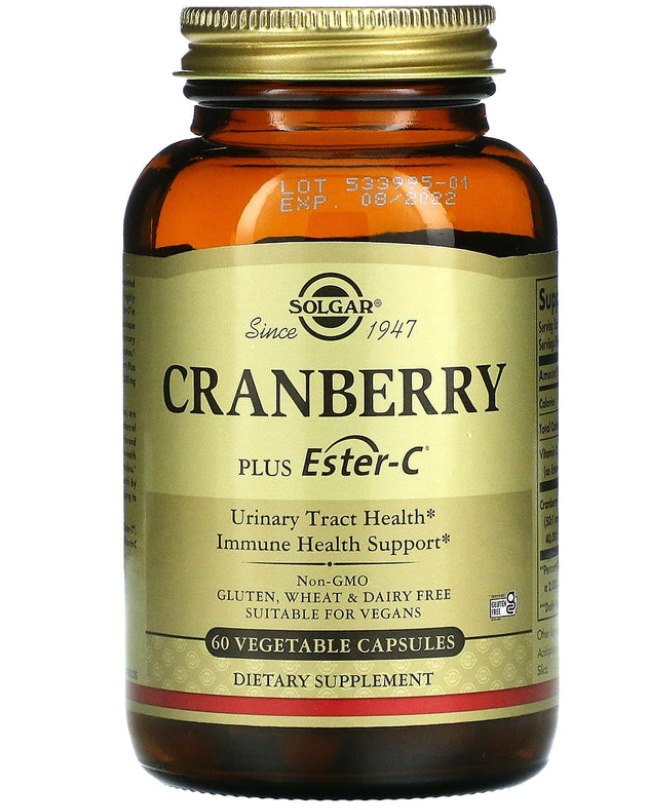 SOLGAR Cranberry plus Ester C (60 caps)