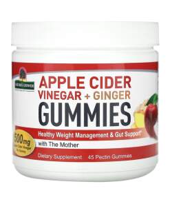 Apple Cider Vinegar + Ginger Gummies - 45 pectin gummies