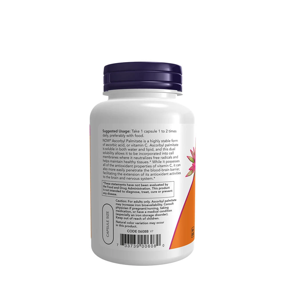 Ascorbylpalmitate – 500 mg – 100 capsules - Image 3
