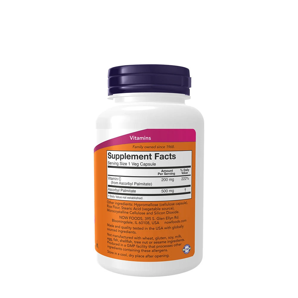 Ascorbylpalmitate – 500 mg – 100 capsules - Image 4
