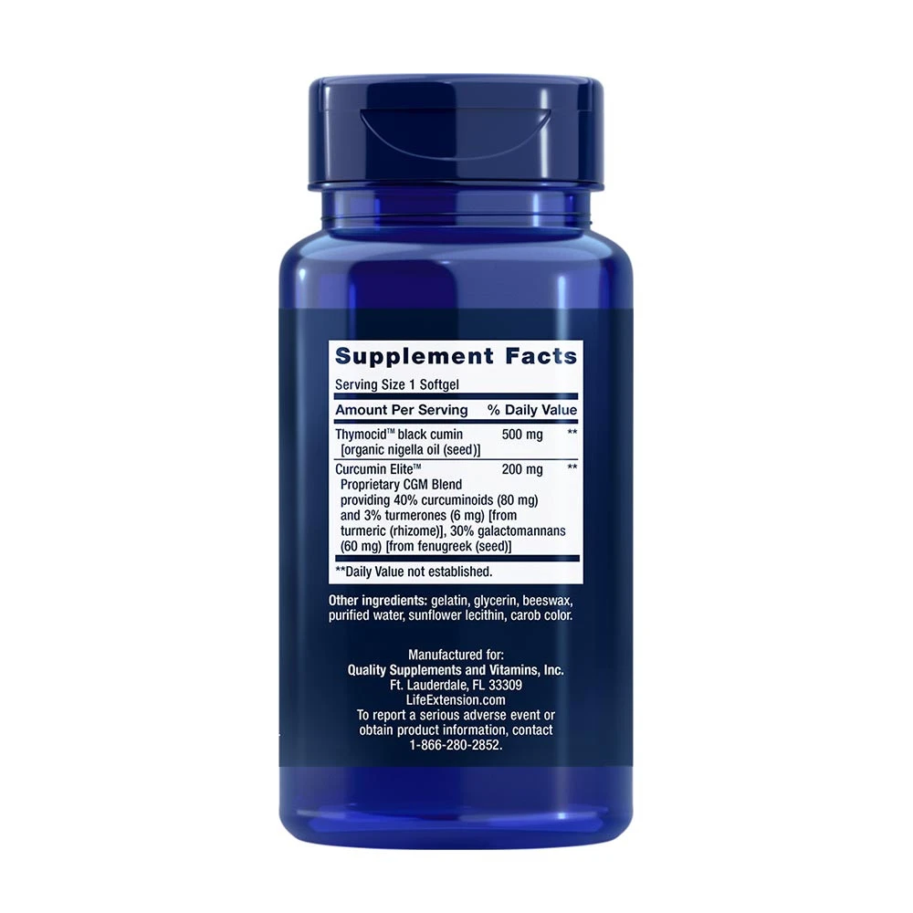 Sort Spidskommenfrøolie og Curcumin Elite Gurkemejeekstrakt – 60 softgels - Image 5
