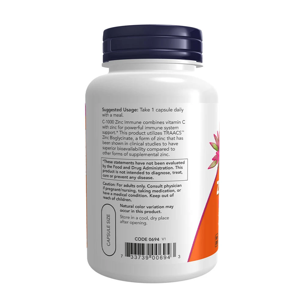 C-1000 Zinc Immunforsvar – 90 capsules - Image 3