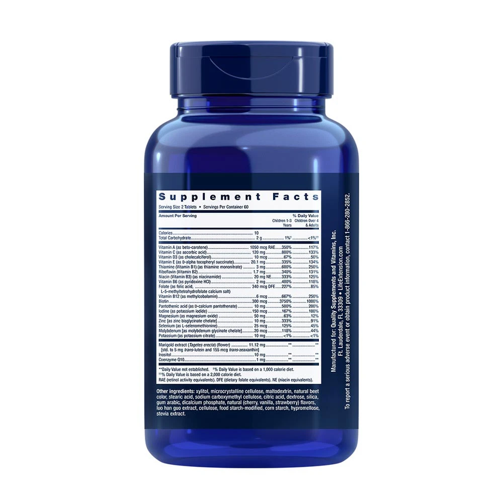 Børneformel – Life Extension Mix, Natural Berry – 120 tyggetabletter - Image 3