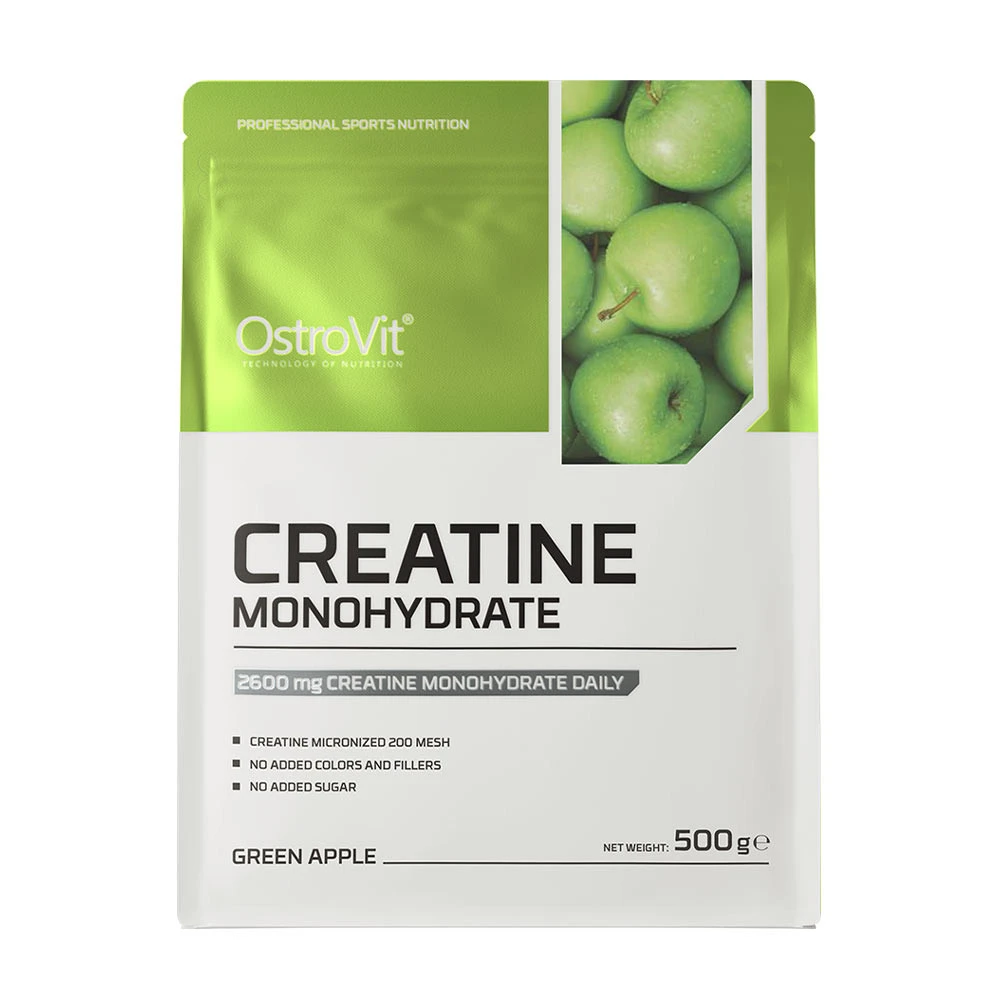 OstroVit – Kreatinmonohydrat Grønnt Æble – 500g - Image 3