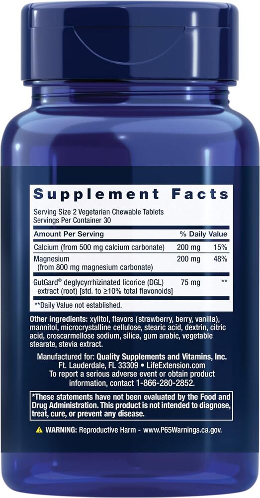 EsophaCool – Berry Flavour – 60 vegetarian chewable tablets - Image 3