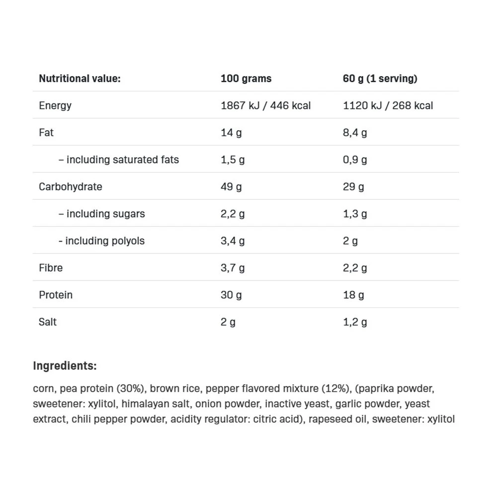 Fitking – Lækre Proteinchips, Sød Paprika – 60g - Image 3