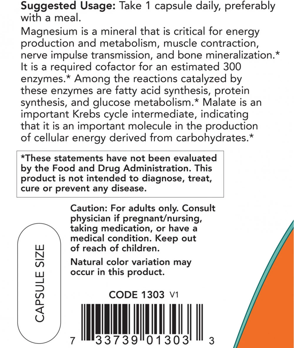 Magnesiummalat Kapsler – 180 kapsler - Image 3