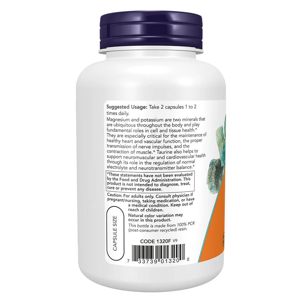 Magnesium and Potassium Aspartate with Taurine – 120 vegan capsules - Image 5