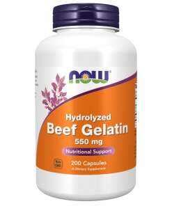 NOW FOODS Beef Gelatin 550 mg (200 caps.)