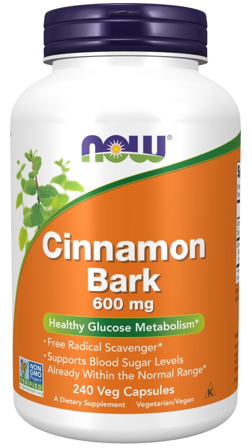 NOW FOODS Cinnamon Bark 600 mg (240 caps.)