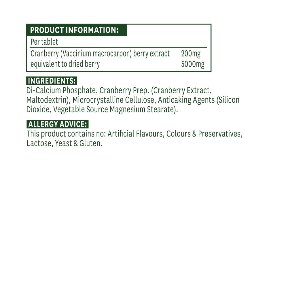 Natures Aid – Cranberry 200 mg – 30 tablets - Image 4