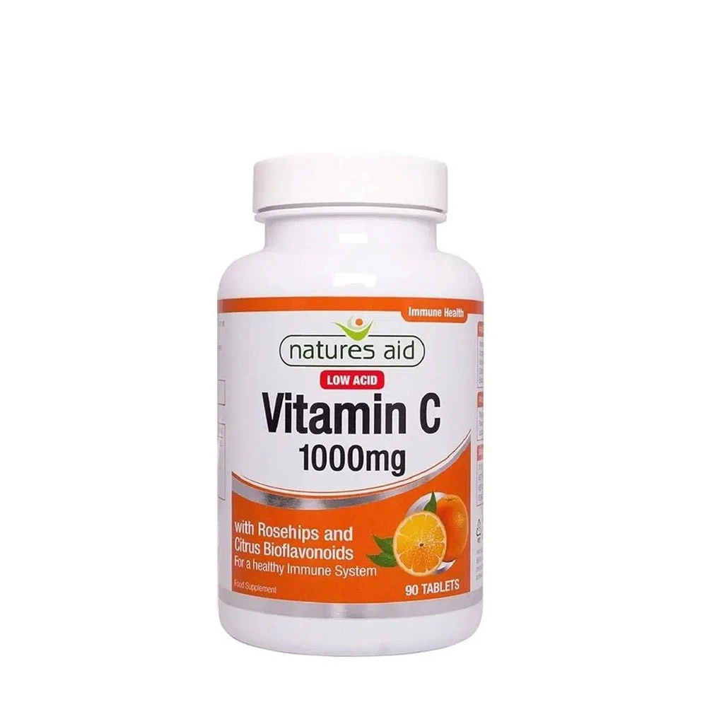 Natures Aid Vitamin C 1000 mg - Low Acid (90 Tablets)