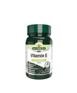 Natures Aid Vitamin E 200 IU (60 Softgels)