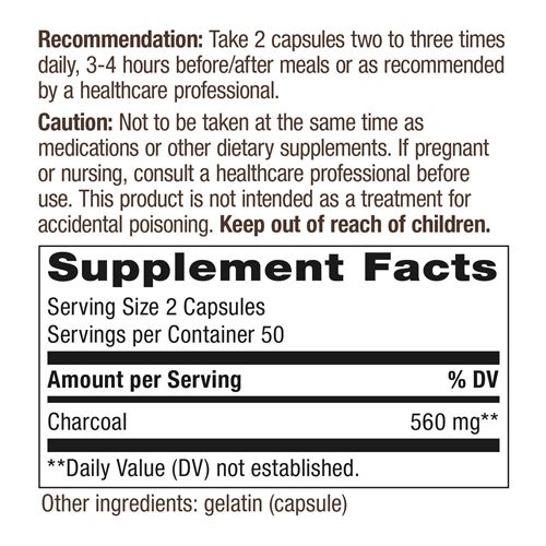 Nature's Way – Activated Charcoal 100 capsules - Image 7