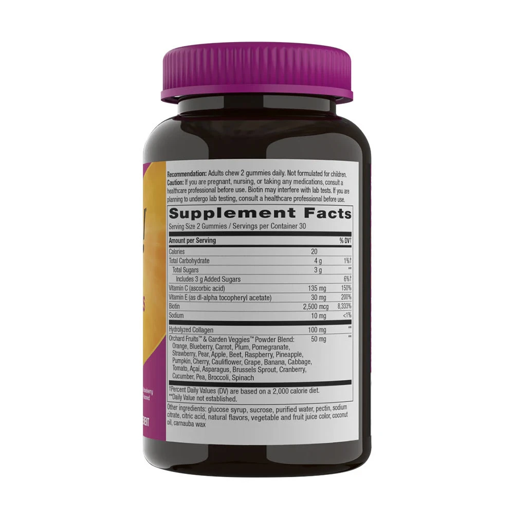 Nature's Way – Alive!® Hair, Skin & Nails Gummies – Strawberry 60 stk - Image 4