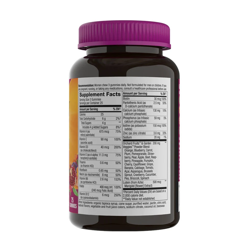Nature's Way – Alive! Premium Women’s 50+ Multivitamin Gummies, Cherry & Grape – 75 pcs - Image 4