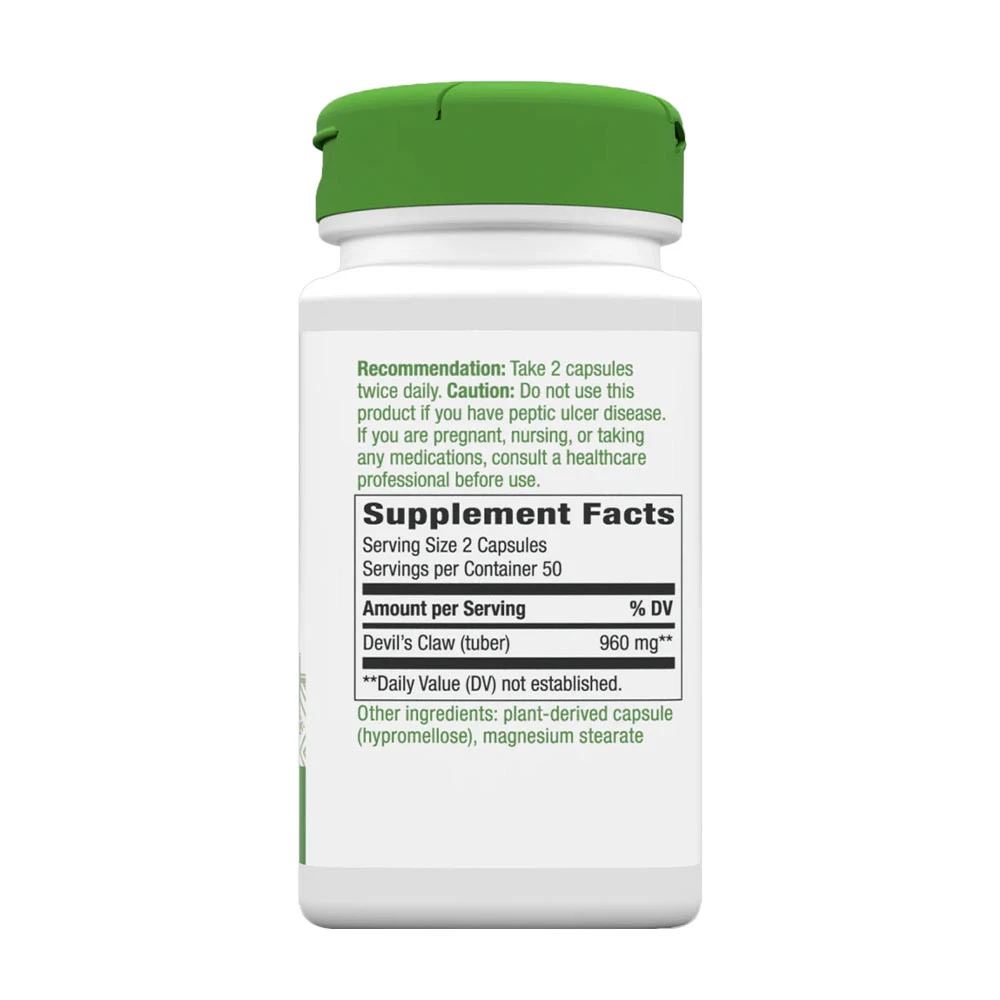 Natures Way – Devil's Claw Sekundær Rod – 100 Kapsler - Image 4