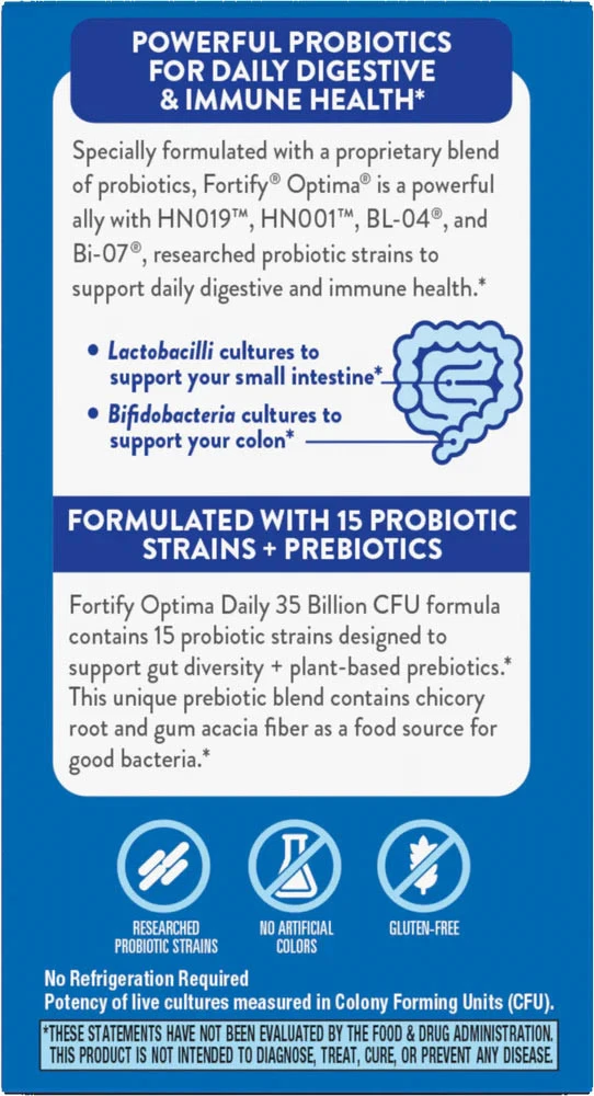 Nature's Way – Fortify Optima Probiotic & Prebiotic Formula – 35 Billion CFU – 60 Capsules - Image 5