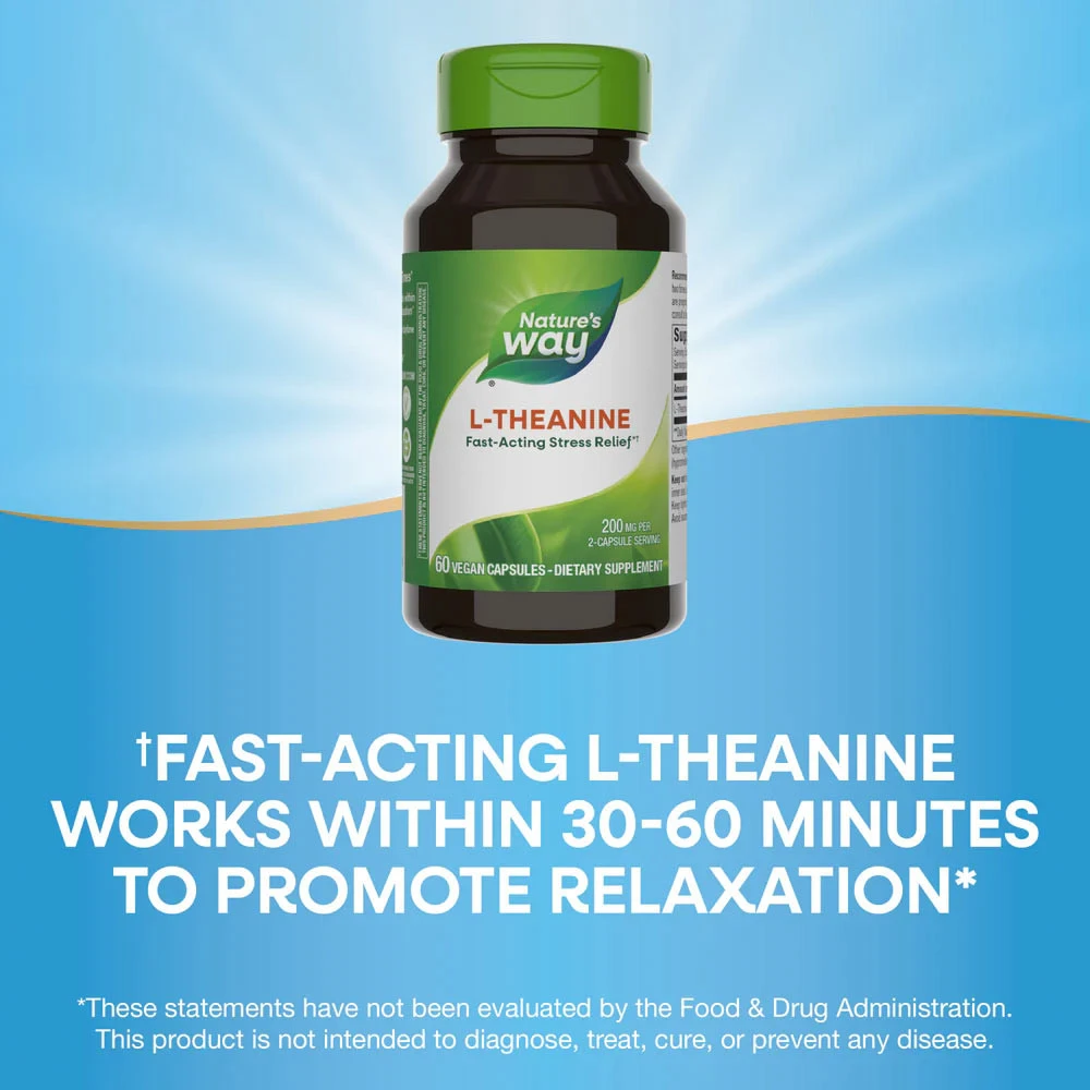 Natures Way – L-Theanine – 60 capsules - Image 7