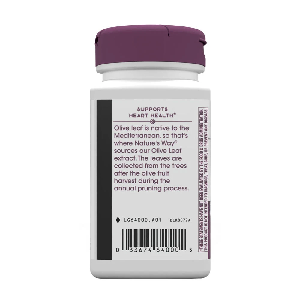 Natures Way – Olive Leaf Premium Extract – 60 capsules - Image 6