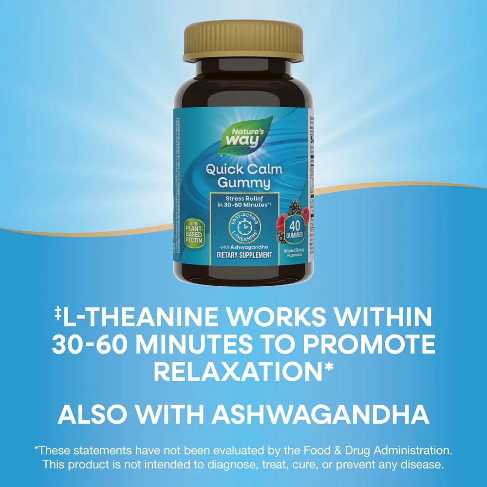 Nature's Way – Quick Calm Gummies – Berry 60 stk - Image 7