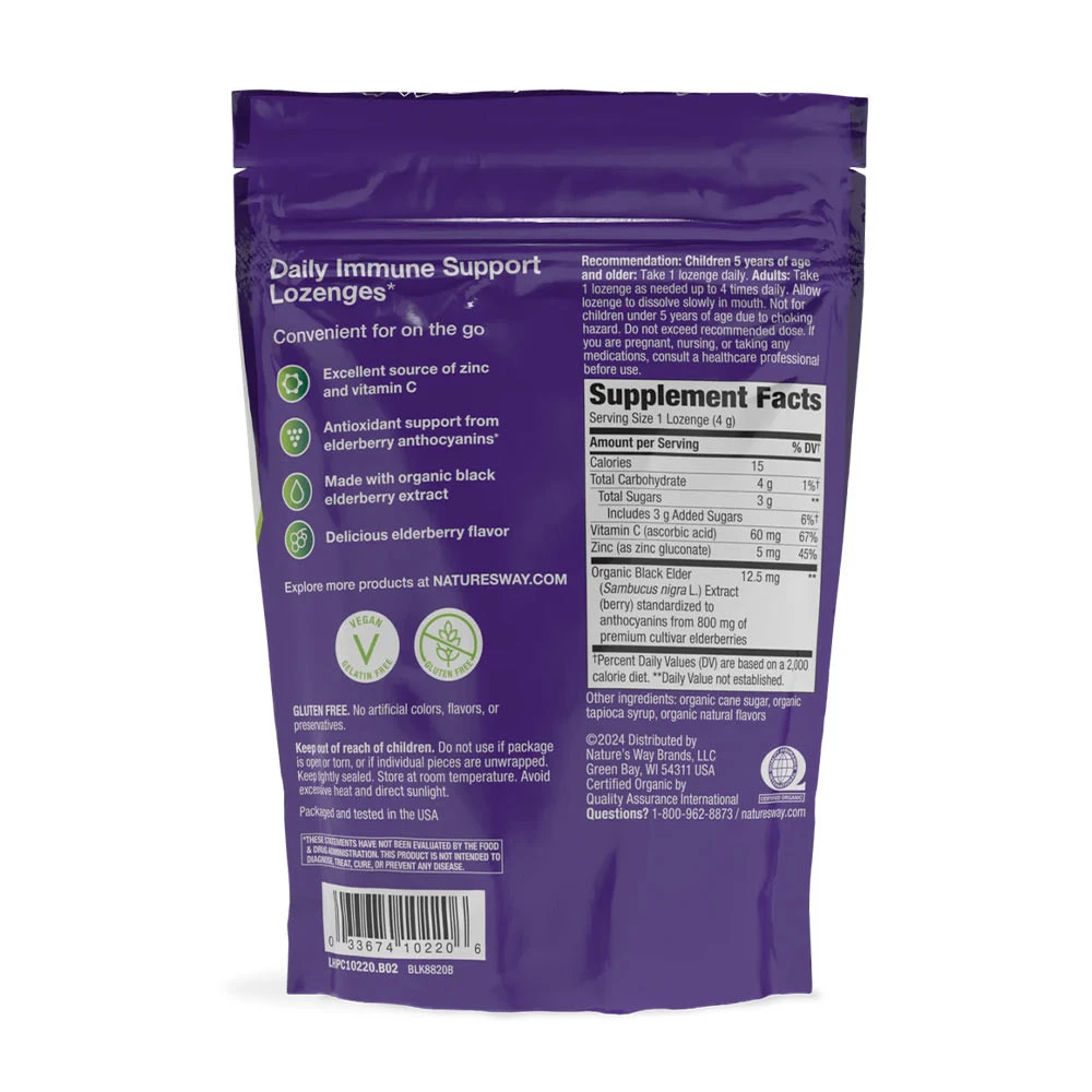 Natures Way – Sambucus Immune Organic Pastilles – 24 pcs - Image 4