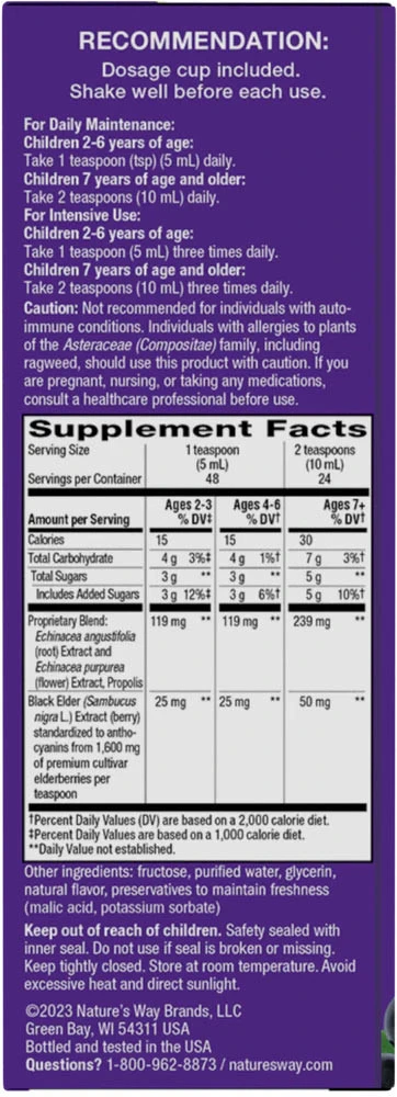 Nature's Way – Sambucus Immune Syrup for Children – 240 ml - Image 4
