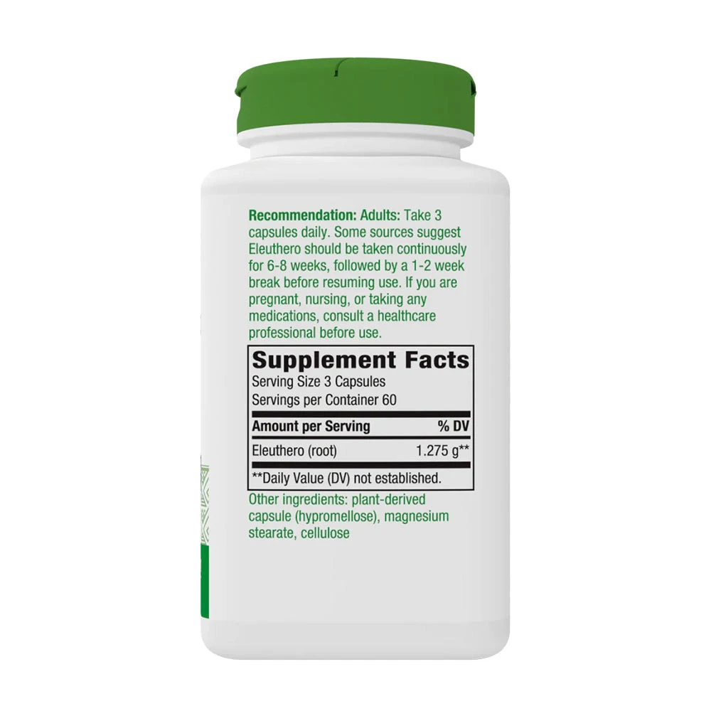 Natures Way – Siberian Eleuthero – 180 capsules - Image 4