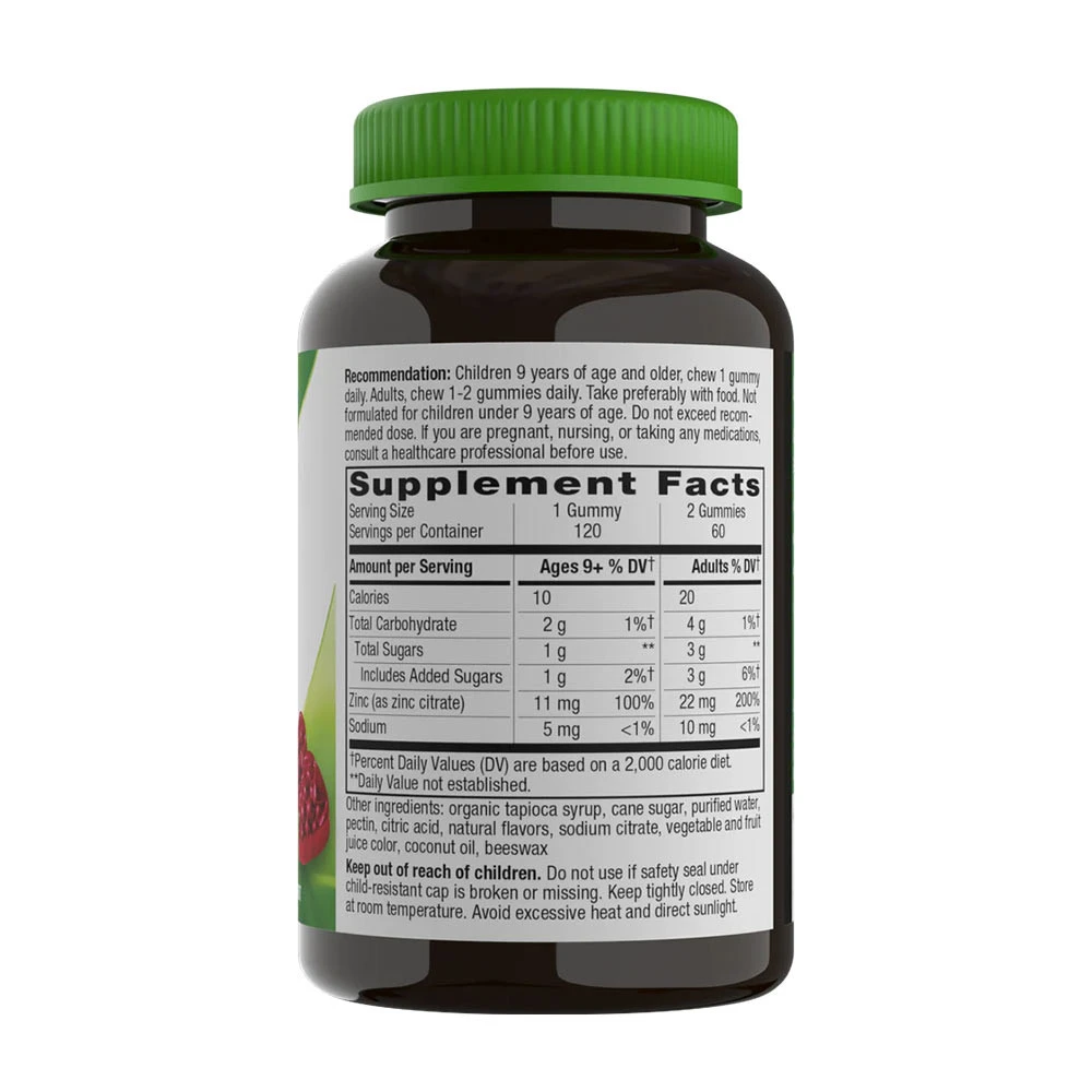 Nature's Way – Zinc Gummies, Mixed Berry – 120 stk - Image 4